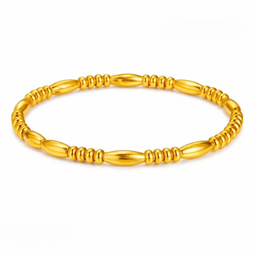 Filled Dots Bambo Korean Bangle - Jewelry Product Designed For Wrist Wear And Daily Ornament Routine (SKU: QRT-202)